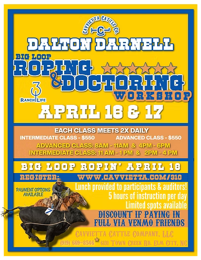 Elm City, NC Clinic (April 17-18, 2026)