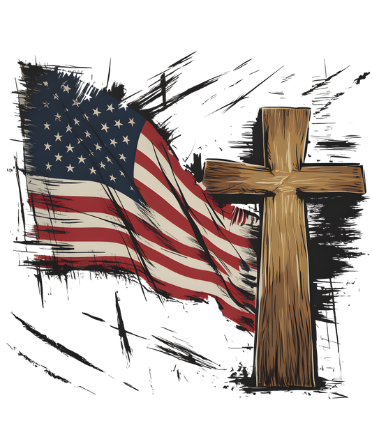 American Flag Sticker